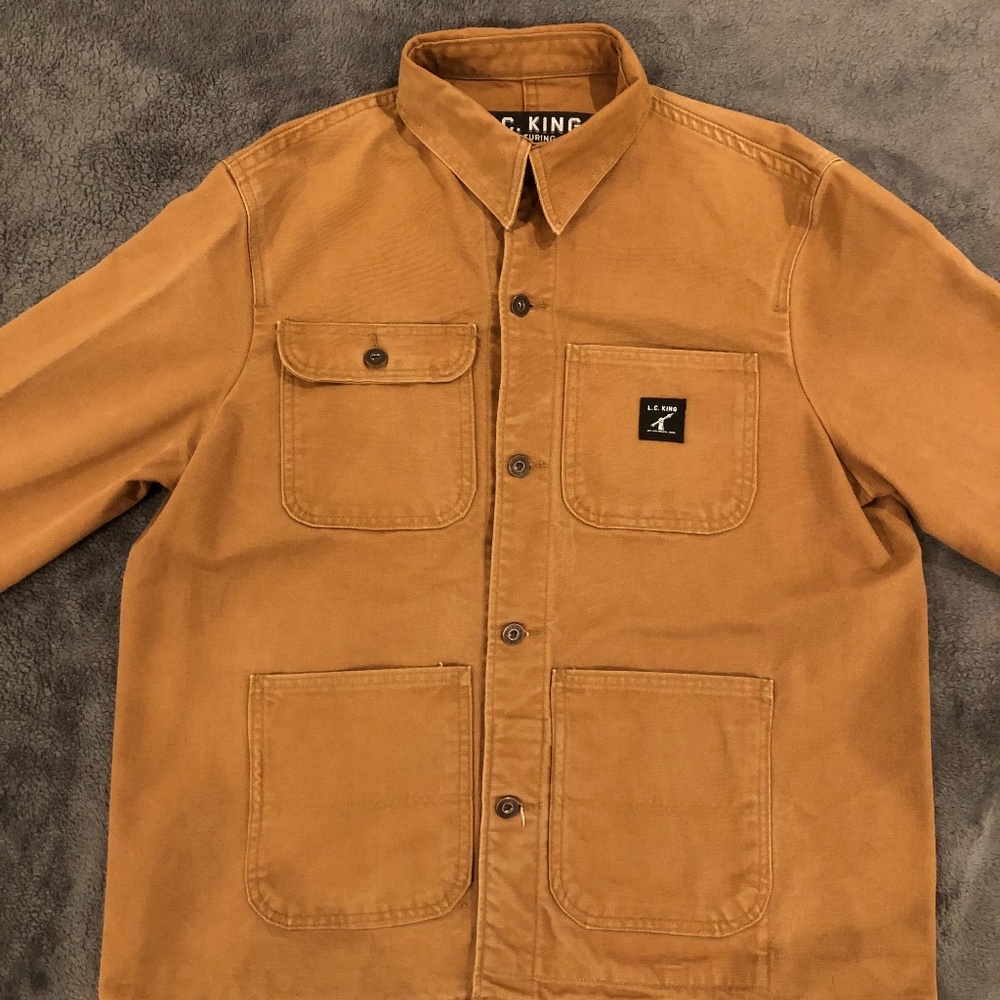 LC KING Brown Duck Chore Coat Size M